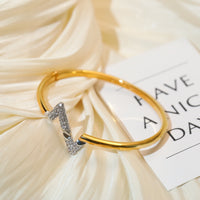 [
Bluetears-Jewels]VOLTE UPSITE DOWN GOLD DIAMOND BRACELET