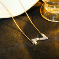 [Blue Jewels]VOLT SILVER DIAMOND PEDANT NECKLACE