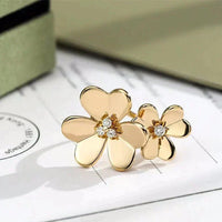 [
Bluetears-Jewels]CLOVER COMOS GOLD DIAMOND RING