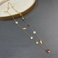 [
Bluetears-Jewels]LUCKY SPRING 15 MOTIFS GOLD NECKLACE