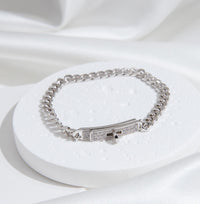 [
Bluetears-Jewels]KELLY CHAIN SILVER DIAMOND BRACELET