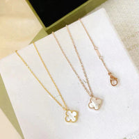 [
Bluetears-Jewels]CLOVER MINI 9.5MM WHITE MOTHER-OF-PEARL NECKLACE