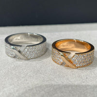 [
Bluetears-Jewels]LIENS EVIDENCE  DIAMOND PAVED RING
