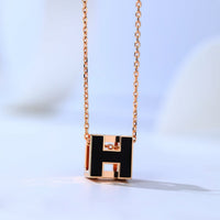 [
Bluetears-Jewels]H CAGE PINK GOLD NECKLACE