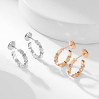 [
Bluetears-Jewels]BEE LOVE DIAMOND HOOP EARRINGS