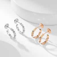 [Blue Jewels]BEE LOVE DIAMOND HOOP EARRINGS