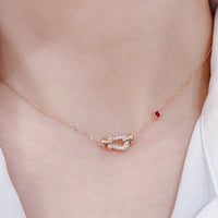 [
Bluetears-Jewels]FORCE 10 DIAMOND PINK GOLD NECKLACE