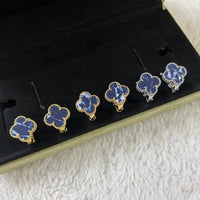 [Blue Jewels]CLOVER PIETERSITE MEDIUM STUD EARRINGS