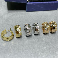 [
Bluetears-Jewels]BEE LOVE DIAMOND HOOP EARRINGS