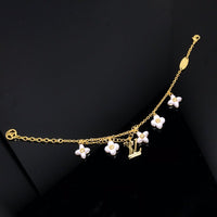 [Blue Jewels]LOGO 6 MOTIF STAR AND SUN GOLD BRACELET