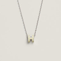 [
Bluetears-Jewels]HM CLIC YELLOW ENAMEL GOLD NECKLACE