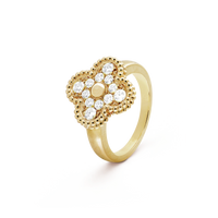 [
Bluetears-Jewels]CLOVER DIAMOND RING