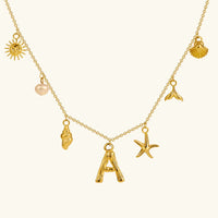 Avaria Ocean Initial Necklace