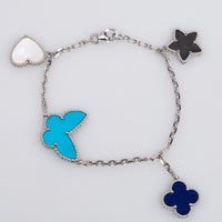 [
Bluetears-Jewels]LUCKY SPRING SILVER BRACELET 4 MOTIF