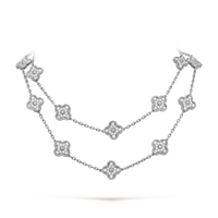 [
Bluetears-Jewels]CLOVER 20 MOTIFS DIAMOND SILVER