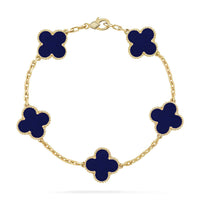 [
Bluetears-Jewels]CLOVER 5 MOTIF LAPIS LAZULI BRACELET COLLECTION