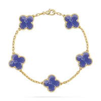 [
Bluetears-Jewels]CLOVER 5 MOTIF BLUE VEINS BRACELET COLLECTION