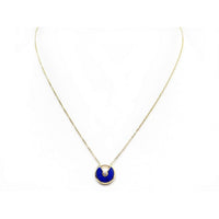 [Blue Jewels]AMULETTE ROSE GOLD AGATE NECKLACE
