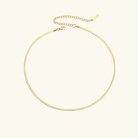 Elizabeth Gold Herringbone Necklace