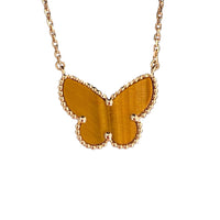 [Blue Jewels] TIGER__ EYE BUTTERFLY NECKLACE