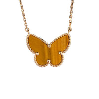[
Bluetears-Jewels] TIGER__ EYE BUTTERFLY NECKLACE