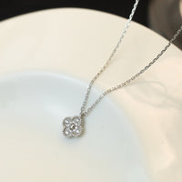 [
Bluetears-Jewels]CLOVER MINI 9.5MM PENDANT DIAMOND NECKLACE