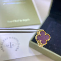 [
Bluetears-Jewels]CLOVER  PURPLE VIOLET RING