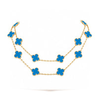 [
Bluetears-Jewels]CLOVER 20 MOTIFS TURQUOISE GOLD