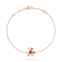 [
Bluetears-Jewels]FRIVOLE GOLD FLOWER PINK MALACHITE BRACELET