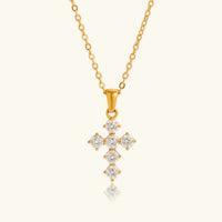 Wynter Diamond Cross Necklace
