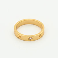[
Bluetears-Jewels]LOVE RING 4MM 1 DIAMOND PINK GOLD
