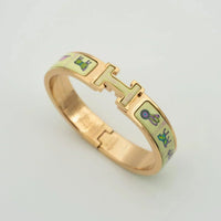 [
Bluetears-Jewels]H PINK GOLD BRACELET CREAM CERAMIC
