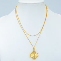[
Bluetears-Jewels]CLOVER 25MM PEDANT NECKLACE GOLD