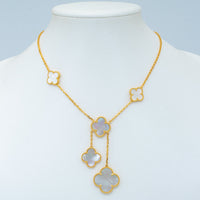 [
Bluetears-Jewels]CLOVER MOTHER OF PEARL NECKLACE 6 MOTIF