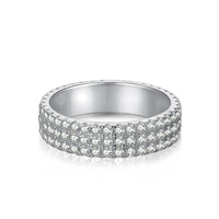 [Blue Jewels]Dainty Round Cut Tennis Ring