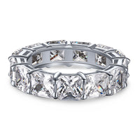 [Blue Jewels]Elegant Princess Cut Tennis Ring