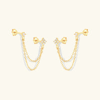 Kendall Diamond Chain Stud