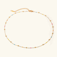 Amphitrite Gold Chain Bead Necklace
