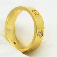 [
Bluetears-Jewels]LOVE RING 5.5MM 3 DIAMONDS GOLD