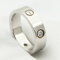 [
Bluetears-Jewels]LOVE RING 5.5MM 3 DIAMONDS SILVER
