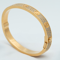 [
Bluetears-Jewels]LOVE BRACELET 6.1MM DIAMOND-PAVED
