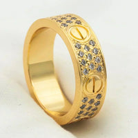 [
Bluetears-Jewels]LOVE RING 5.5MM DIAMONDS PAVED