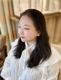 [Blue Jewels]STAR BLOSSOM STUD EARRINGS PINK GOLD DIAMONDS