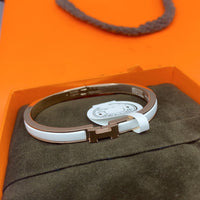[
Bluetears-Jewels]CLASSIC HM CLIC WHITE 8MM ENAMEL BRACELET