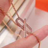 [
Bluetears-Jewels]HM FIRE PIG NOSE NECKLACE TRENDY STREET