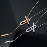 [Blue Jewels]HM NECKLACE PLATINUM ROSE GOLD DIAMOND