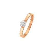 [
Bluetears-Jewels]BEE LOVE RING PINK GOLD 1 DIAMOND