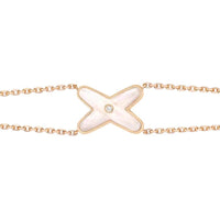 [
Bluetears-Jewels]JEUX BRACELET WHITE MOP PINK GOLD 1 DIAMOND