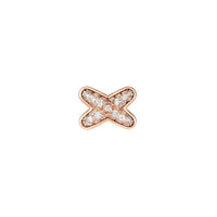 [
Bluetears-Jewels]JEUX DE PINK GOLD DIAMOND EARRINGS