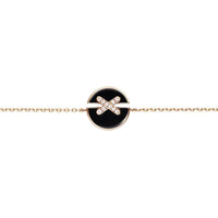 [Blue Jewels]Armbänder Onyx Rosa Gold Diamant